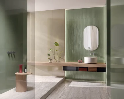 Baie cu Faianță Verde Materia