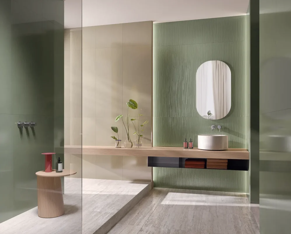 Baie cu Faianță Verde Materia