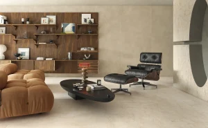 Living modern cu Gresie Botticino Gardenia